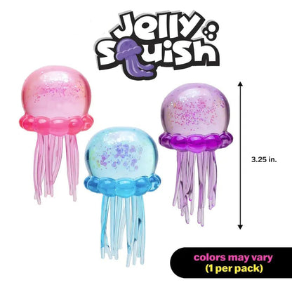 NeeDoh Schylling Jelly Squish – Soft Gel-Filled Sensory Squeeze Toy for Home, Office & Travel